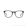 Korean Designed Unisex Retro Round Metal Acetate Optical Frame Eye Glasses